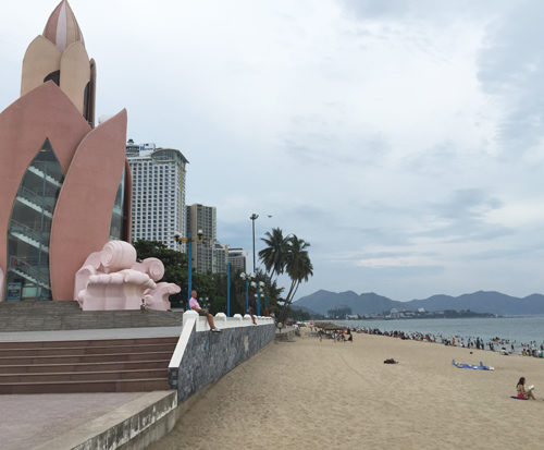 Lotus towers on the beach of Nha Trang 2/4 Square
