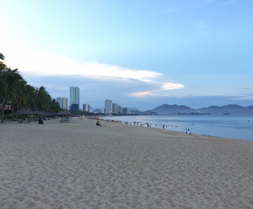 View of Nha Trang Beach from southern of Tran Phu Street